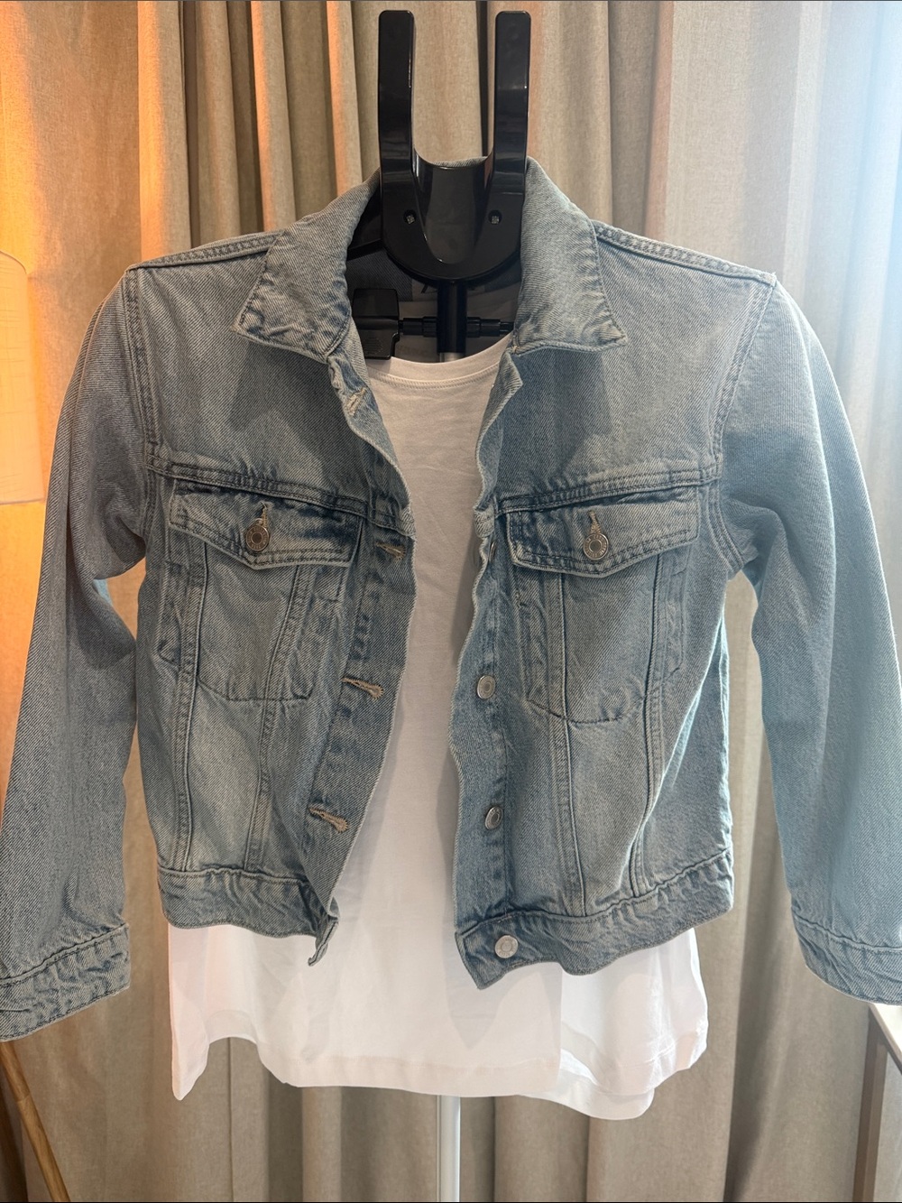 Zara Light Blue Denim Jean Jacket for Kids